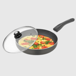 Skyline Frying Pan with Glass Lid – Non-Stick, Durable & Easy Cooking | Made in India