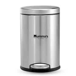 Mumma's Life 5L Pedal Dustbin | Hands-Free Office & Bathroom Trash Can