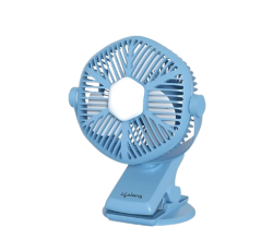 Lifelong 125mm Rechargable Fan with Clip & LED Light|Portable Fan, USB Fan, Mini Fan, Table Fan, Small Fan, Car Fan, Kitchen Fan|5hr Battery Back-up, 3 Speed Settings, Low Noise, Energy Efficient