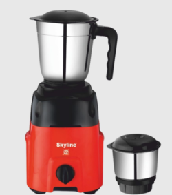 Skyline 550W Mixer Grinder with 2 Stainless Steel Jars | Tough & Reliable Kitchen Essential