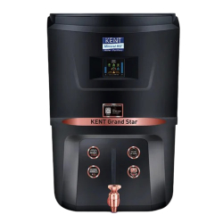 KENT Sapphire 8 L RO + UF + Inline UV + Alkaline + TDS Control + UV LED Water Purifier  (Black)