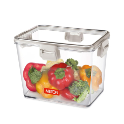 MILTON Clear View PET Jar Rectangle 2700 | 2.7L Transparent Jar | Food Grade