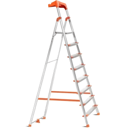 Pro Home Apex 8 Step Foldable Ladder with Tool Tray & Anti Slip Shoes
