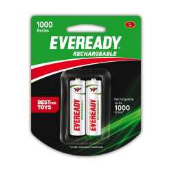 Eveready 700 AA BP2 Rechargeable Battery | Bulk Pack of 2 | High-Capacity NiMH