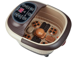 Lifelong LLM279 Foot Spa Massager with Automatic Rollers, Digital Panel, Bubble Bath, Water Heating Technology & Lifelong LLPCW04 Rechargeable for Callus, Dead Skin Remover, Pedicure Electric Combo