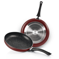 Milton My Kitchen Granito Cookware Set of 2 | Non-Stick Tawa 28 cm & Fry Pan 24 cm | Induction & Gas Compatible