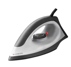 Longway Kwid Light Weight Non-Stick Teflon Coated Dry Iron, Electric Iron for Clothes | 2 Years Warranty