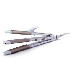 Skyline 60W Wet & Dry 3-in-1 Hair Straightener, Curler & Crimper – Style with Versatility