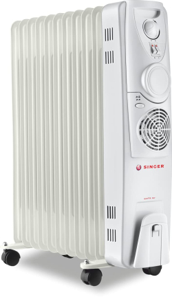 2300W Oil Filled Radiator Heater with PTC Fan | 9 Fin, 3 Heat Settings, Thermostat & Overheat Protection