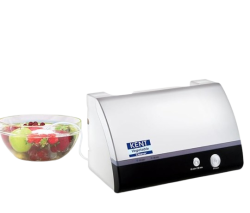 KENT Counter Top Vegetable & Fruit Cleaner | Bio-Friendly ozone based cleaning from Fruits & Vegetables | Compact Design | 1 Year Warranty | Silver