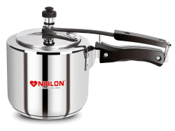 Nirlon Induction Base Classic Stainless Steel Sandwich Bottom Inner Lid  Pressure Cooker 2lt