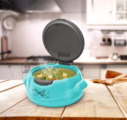 MILTON Microwow One Touch Casserole 1000 | 820ml, Microwave Safe, PU Insulated | BPA Free