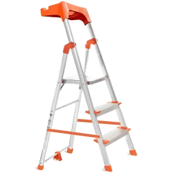 Pro Home Apex 3 Step Ladder with Tool Tray & Anti Slip Shoes
