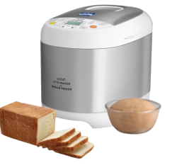 Kent Atta and Bread Maker for Home, Fully Automatic With 19 Pre-set Menu, 550w 16010 (Steel Grey)