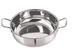 Nirlon Stainless Steel Sandwich Bottom Deep Kadhai 20cm