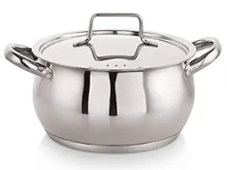 Nirlon Stainless Steel Impact Bonded Handi Casserole 16cm