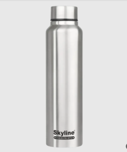Skyline Single Wall Stainless Steel Water Bottle – 1000ml for Everyday Hydration