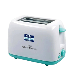 Kent Crisp Pop Up Toaster 750 Watts | 2 Slice Automatic Pop Up Electric Toaster | 6 Heating Modes | Auto Shut Off | Removable Bread Crumbs Tray