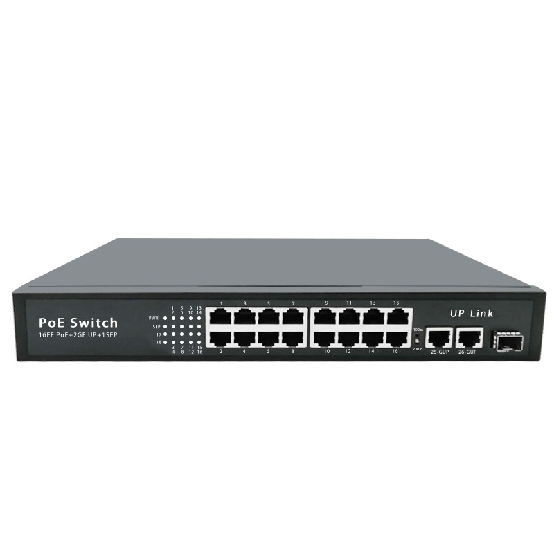 SWITCH 16 PORT POE GIGA UPLINK