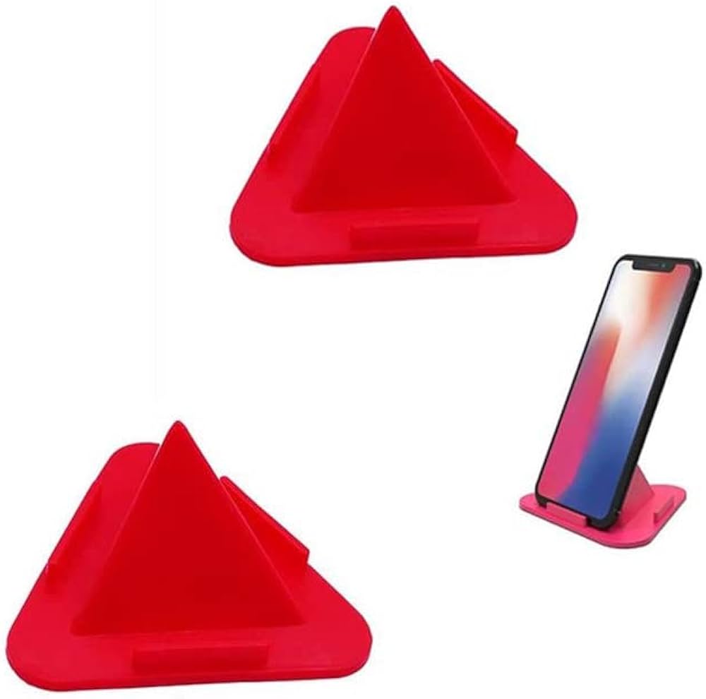 THREE-SIDED TRIANGLE DESKTOP MOBILE HOLDER