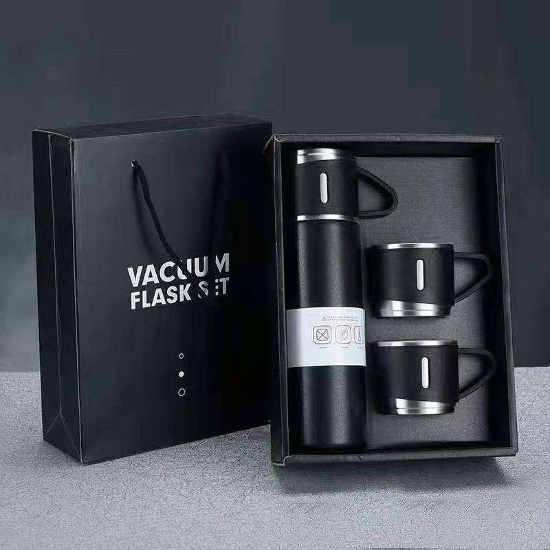 VACUUM INSULATED BOTTLE WATER FLASK GIFT SET